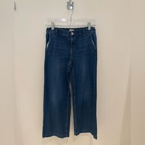 Girls Wide-Leg Jeans - Dark Blue